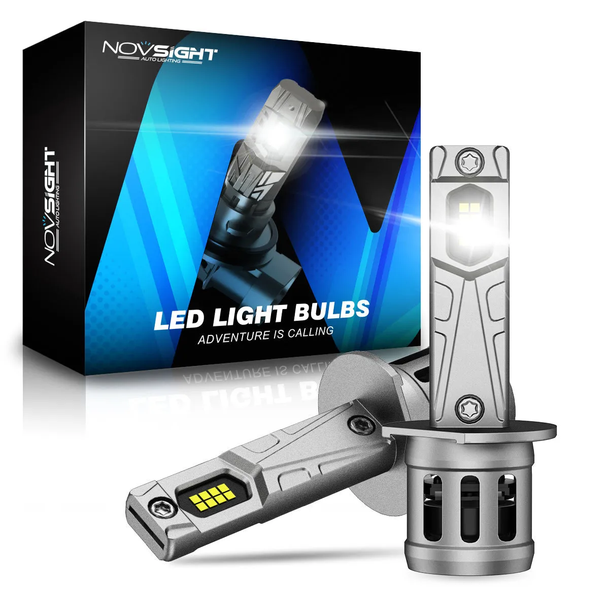 N63 Series Mini Wireless | H1 H3 H7 H11 9005 9006 LED Bulbs Original Mini Size Plug N Play 70W 16000LM 90W 20000LM 6500K White | 2 Bulbs