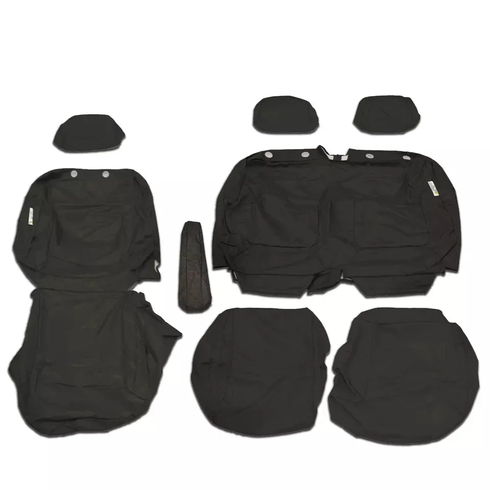 Nissan Primastar Front 1 2 Fully Tailored Waterproof Seat Covers Black MY 22 