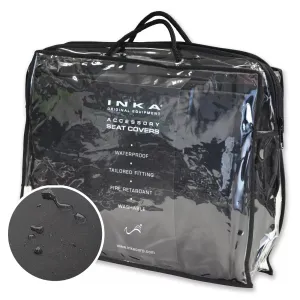 Nissan Primastar Front 1 2 Fully Tailored Waterproof Seat Covers Black MY 22 