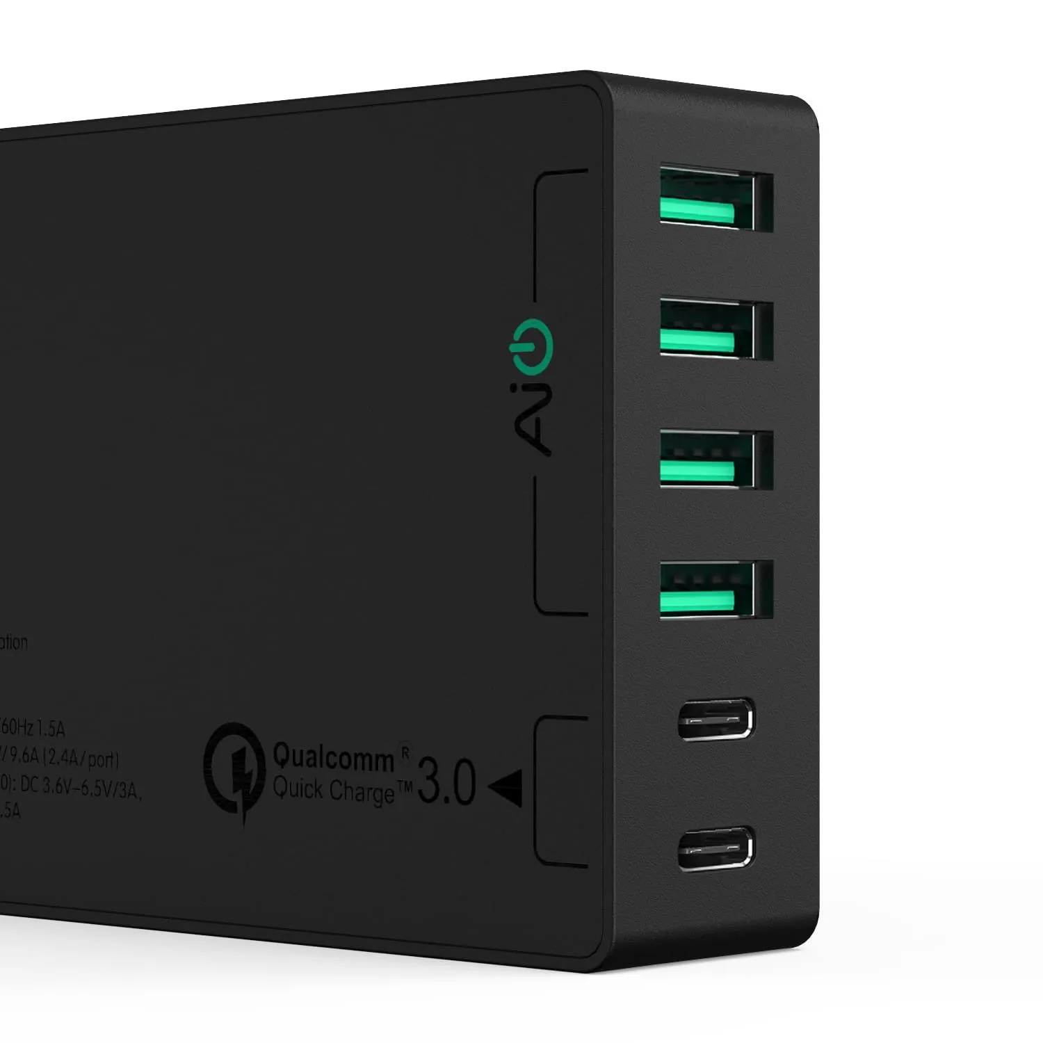 PA-Y6 60W TYPE-C 6-Port Qualcomm Quick Charge 3.0 Charging Station