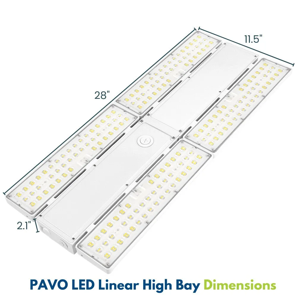 PAVO V LED High Bay Light - 420W/360W/310W Selectable - 63,800lm - 120-277V - 5000K - 1000W Equal