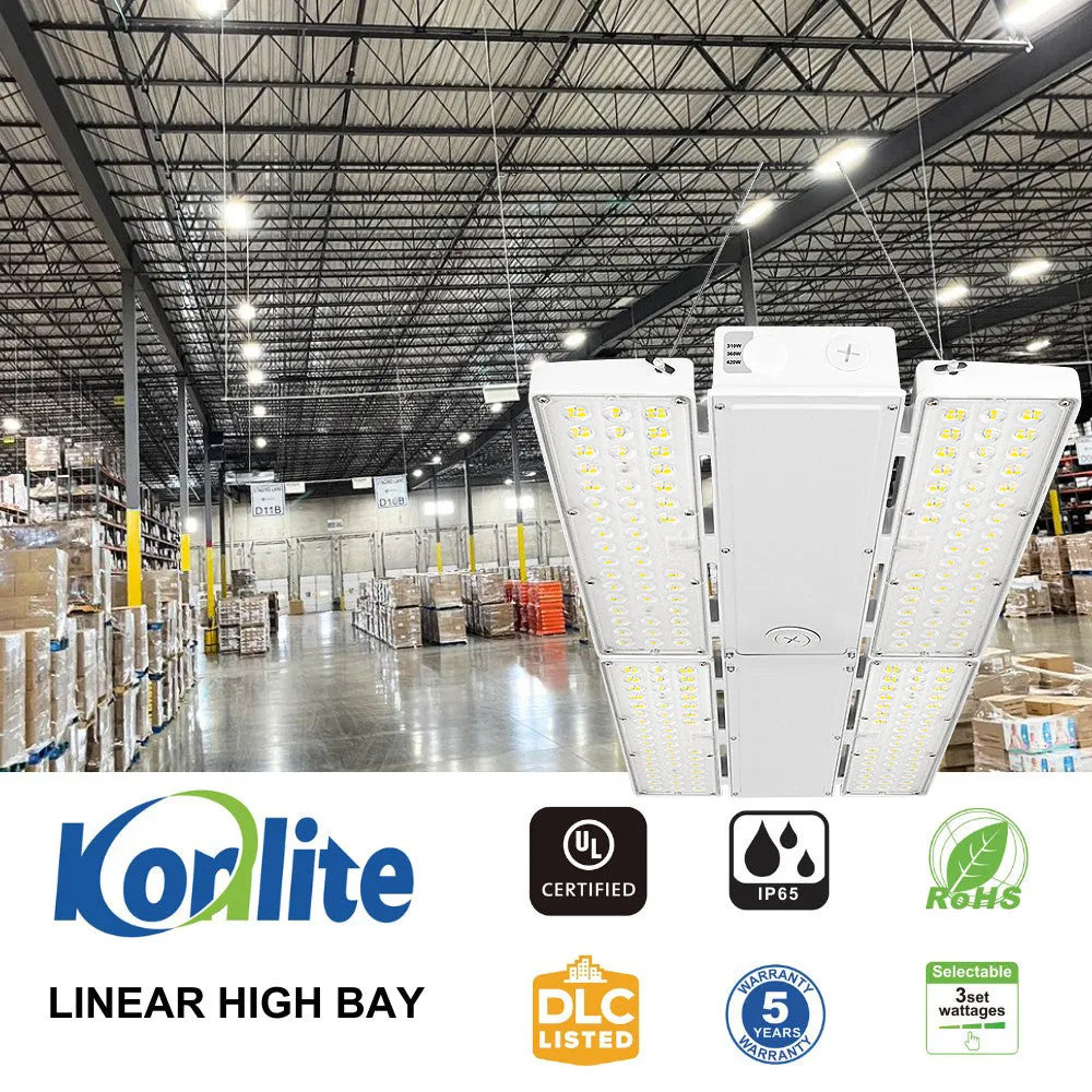 PAVO V LED High Bay Light - 420W/360W/310W Selectable - 63,800lm - 120-277V - 5000K - 1000W Equal