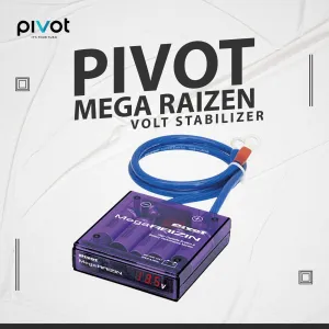Pivot Mega Raizin Volt Stablizer - Universal Car Fuel Saver Voltage Stabilizer Regulator With Ground Wires And LED Display