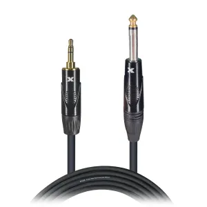 ProX XC-MP10 10 Ft. Unbalanced TRS-M Mini 1/8" to TS-M High Performance Audio Cable