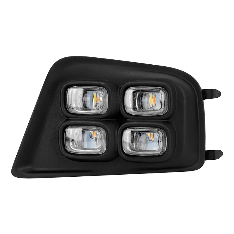 Roxmad 4 Eyes Style LED Fog Lights with Amber Turn Signal Lights for 2012-2015 Toyota Tacoma