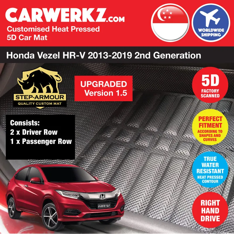 STEP ARMOUR (Version 1.5) Honda Vezel HRV 2013-2020 2nd Generation (RU) Car Customised 5D Car Mat
