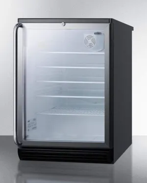 Summit Commercial 24"  Built-In Auto Defrost Beverage Fridge SCR600BGLBISH