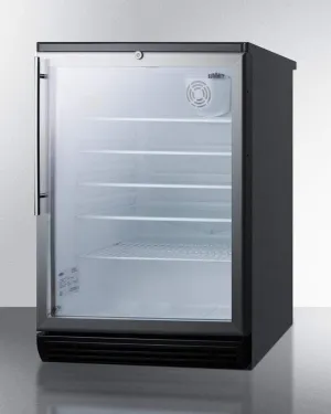 Summit Commercial 24" Built-In Automatic Defrost Beverage Fridge SCR600BGLBIHV