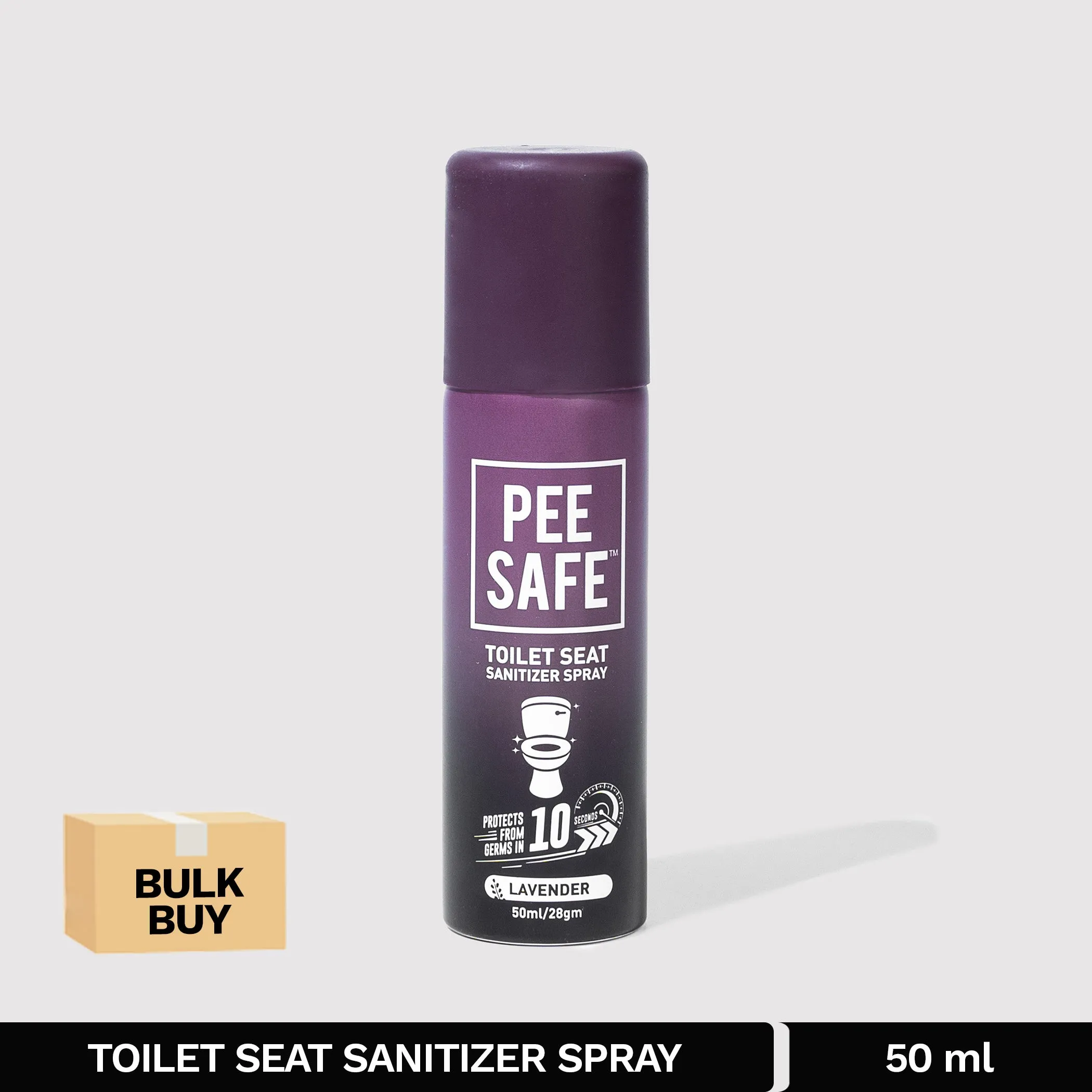 Toilet Seat Sanitizer Spray (Lavender) - 50 ML - BULK BUY