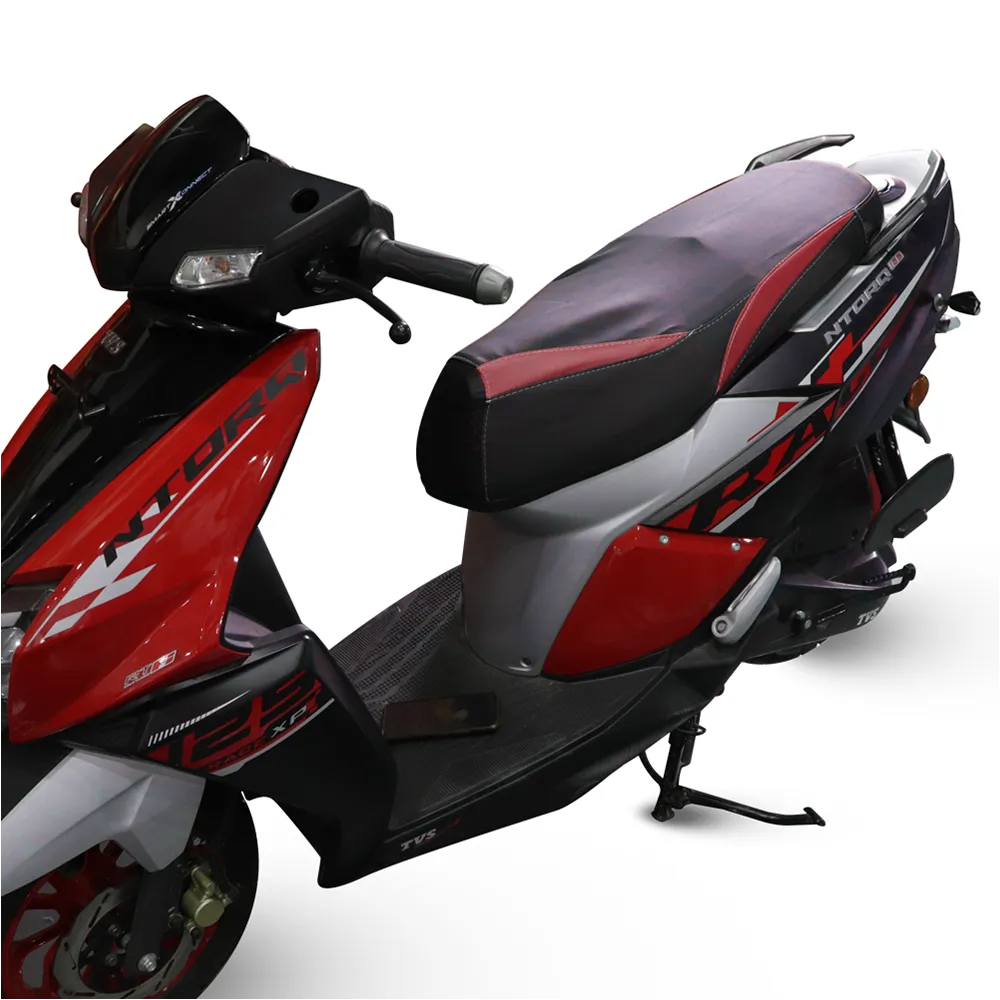 TVS Ntorq Seat Cover Black with Red - Ultimate Protection and Comfort for Your Ride