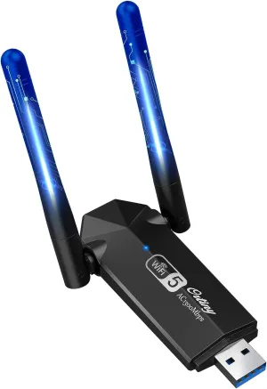USB Wifi Adapter,  1300Mbps Wifi USB Dual Band 5G/2.4G Wireless Network Adapter
