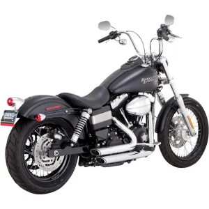 Vance & Hines 17327 PCX Chrome Shortshots Staggered Exhaust 2012-2017 Dyna